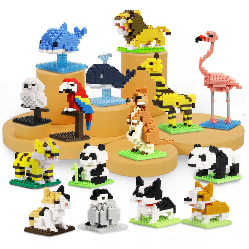 Childrens Animal Building Blocks Set