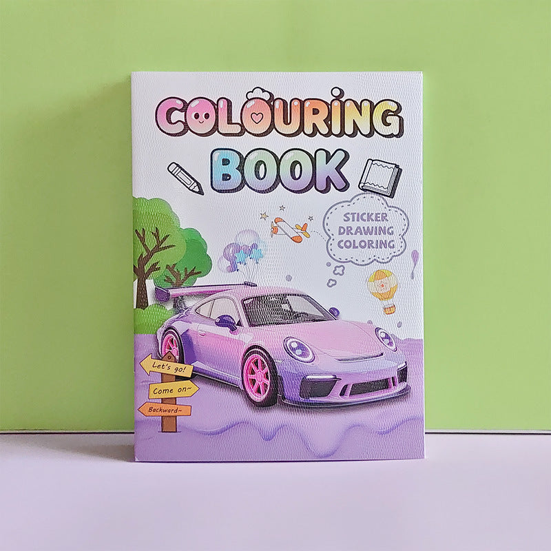 Childrens Animal Transportation Coloring Book