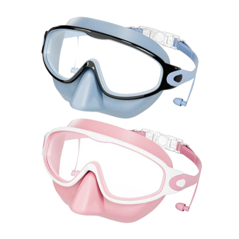 Childrens Anti-Fog Swimming Goggles with Nose Cover