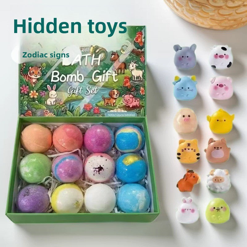 Childrens Bath Balls with Hidden Toys