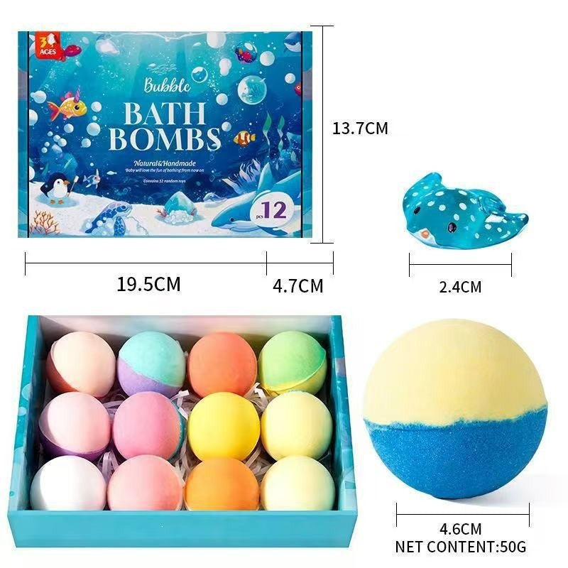 Childrens Bath Balls with Hidden Toys