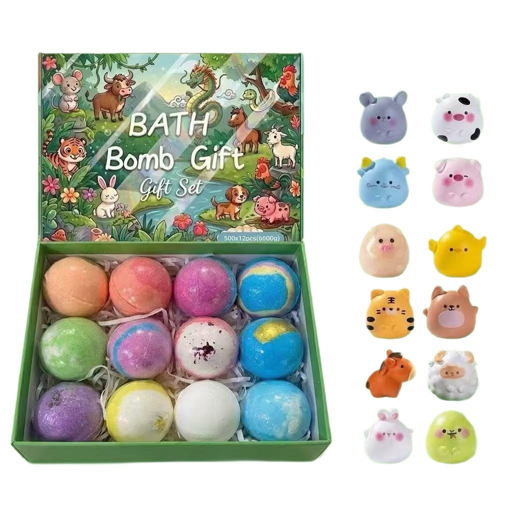 Childrens Bath Balls with Hidden Toys