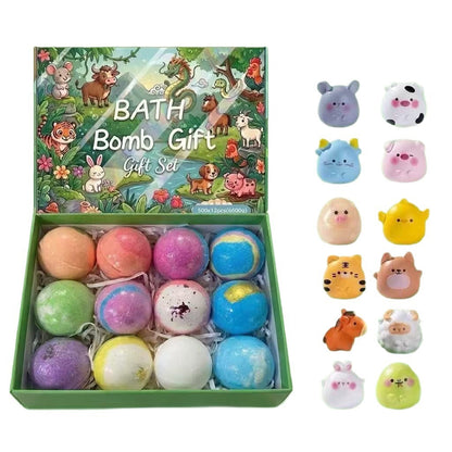 Childrens Bath Balls with Hidden Toys