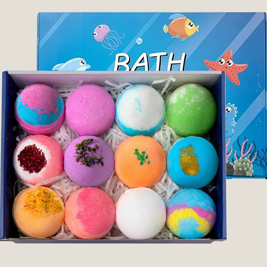 Childrens Bath Bombs with Surprise Toys Gift Set