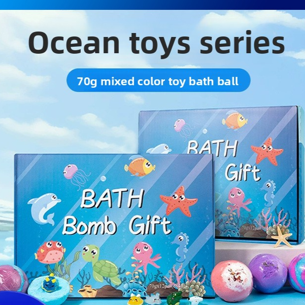 Childrens Bath Salt Ball Toys with Gift Box