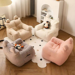 XS White LinenCotton 38x35x38cm