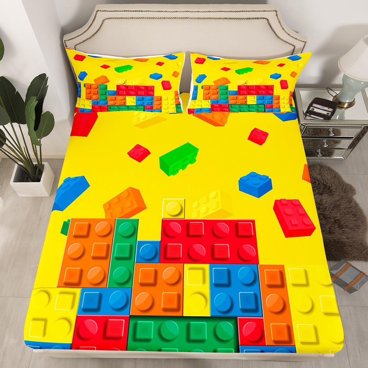 Childrens Block Print Bedding Set
