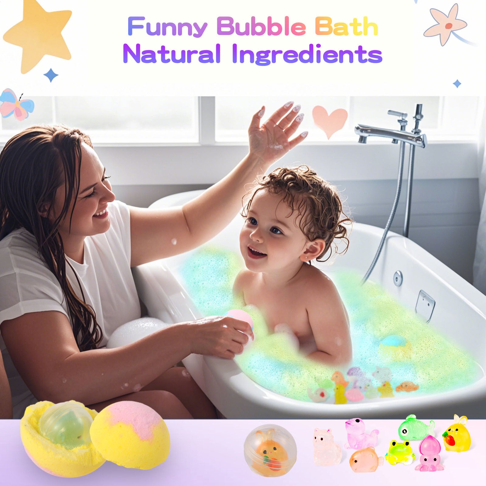 Childrens Bubble Bath Ball Set