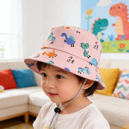 Childrens Cartoon Dinosaur Bucket Hat