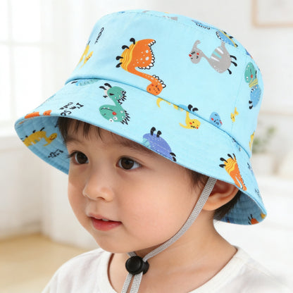 Childrens Cartoon Dinosaur Bucket Hat