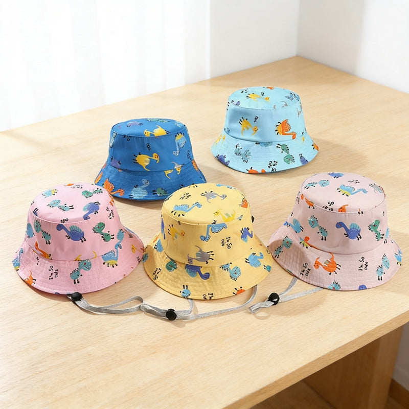 Childrens Cartoon Dinosaur Bucket Hat