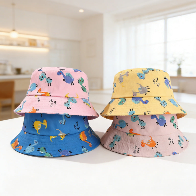 Childrens Cartoon Dinosaur Bucket Hat