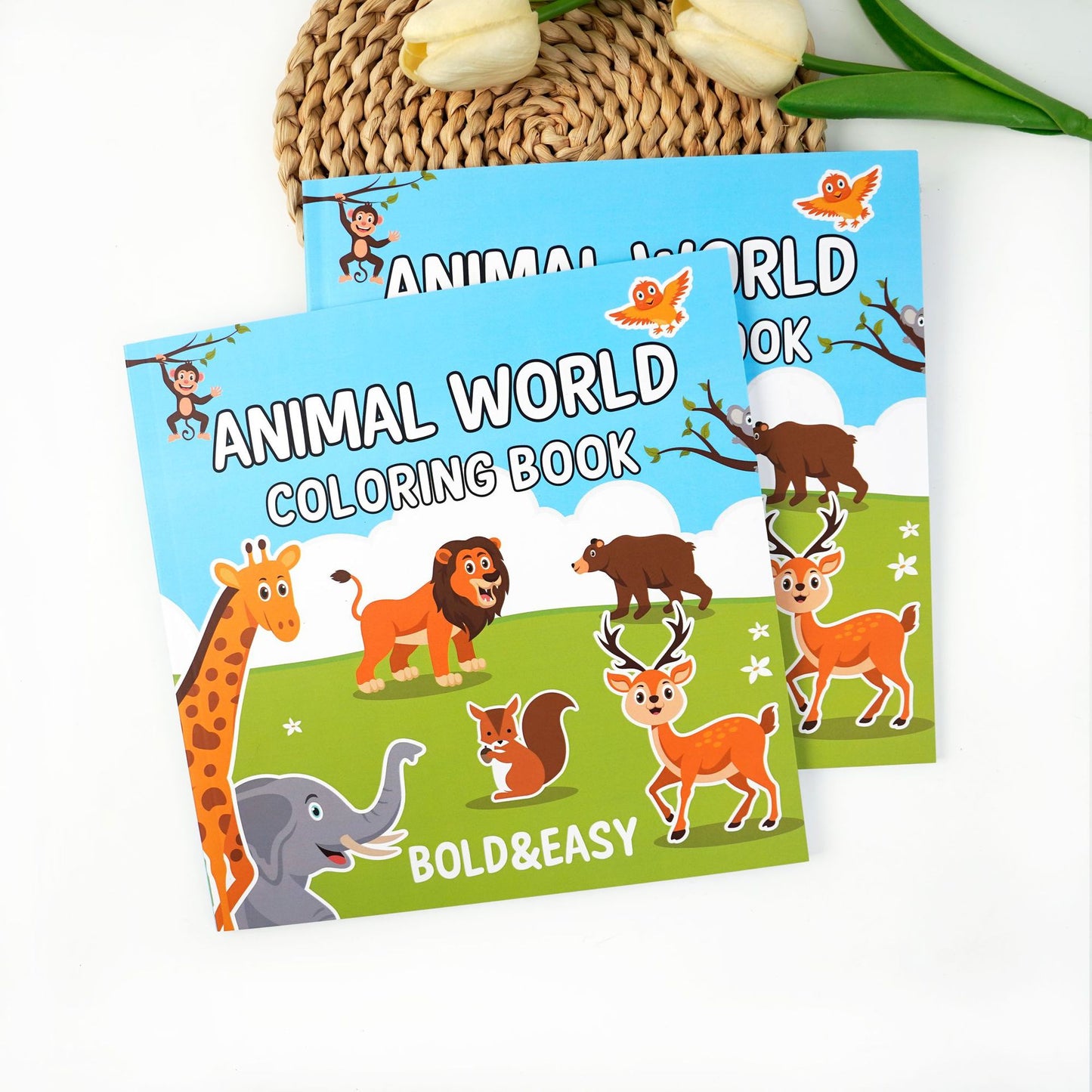 Childrens Coloring Book with 40 Pages