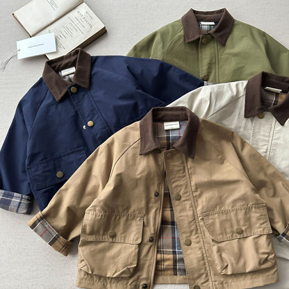 Childrens Contrast Collar Jacket