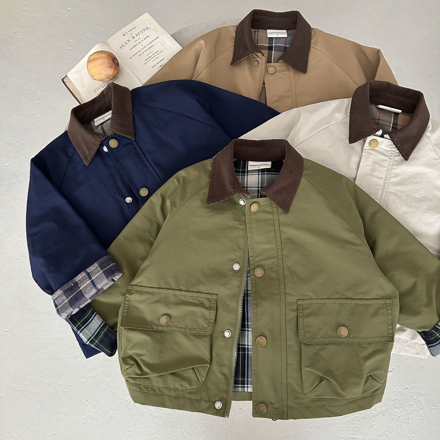 Childrens Contrast Collar Jacket