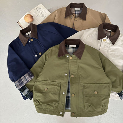 Childrens Contrast Collar Jacket