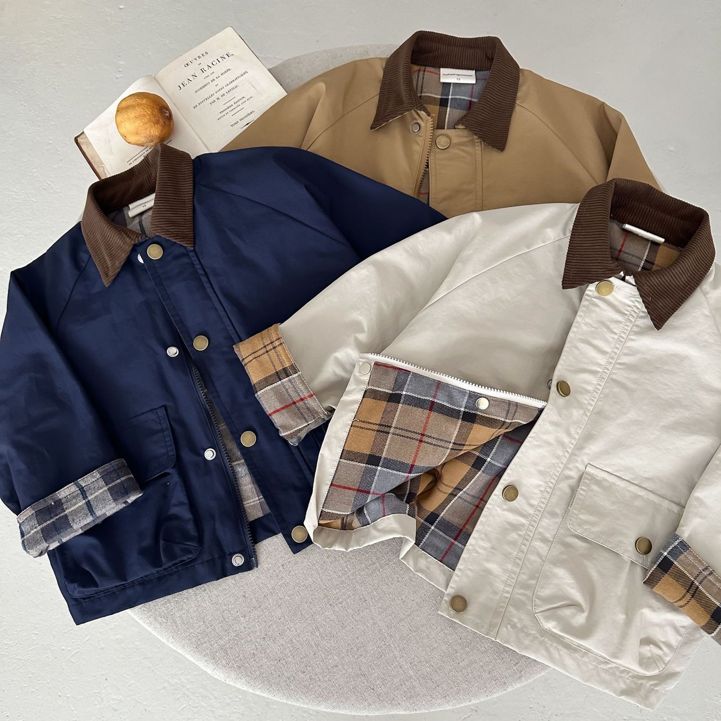 Childrens Contrast Collar Jacket
