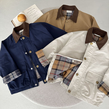 Childrens Contrast Collar Jacket