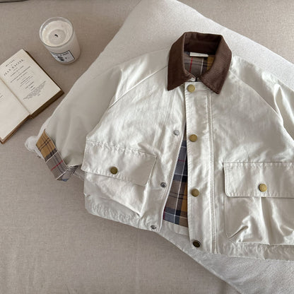 Childrens Contrast Collar Jacket