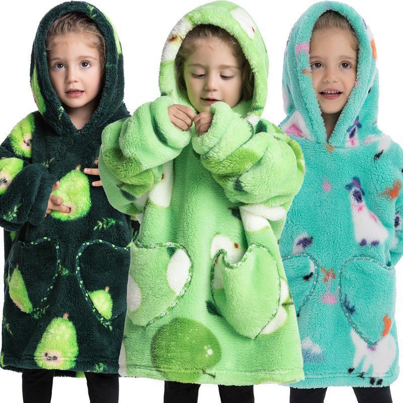 Childrens Coral Velvet Pajamas