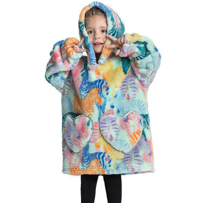 Childrens Coral Velvet Pajamas