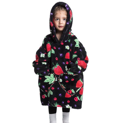 Childrens Coral Velvet Pajamas