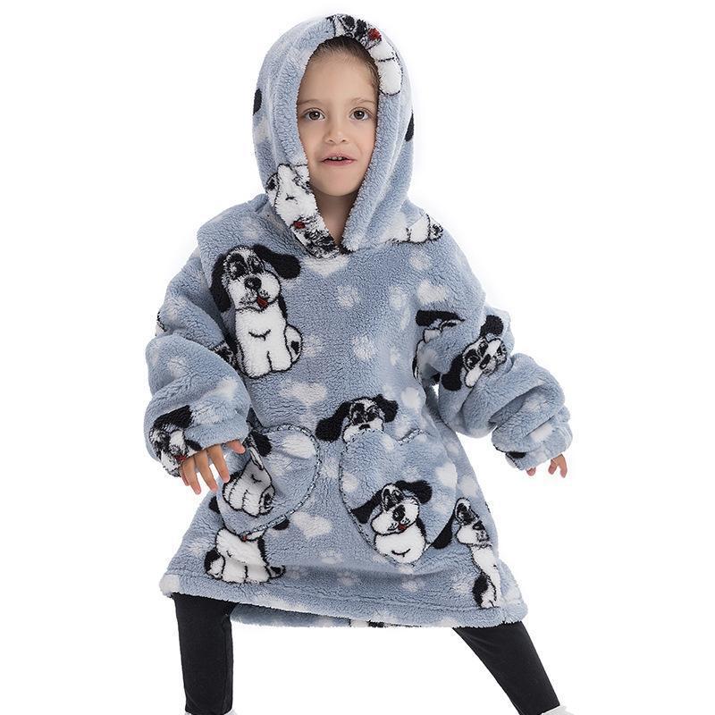 Childrens Coral Velvet Pajamas