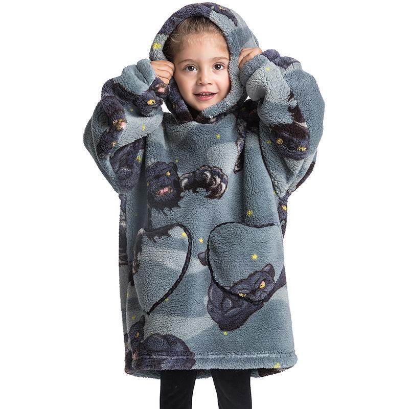 Childrens Coral Velvet Pajamas