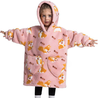 Childrens Coral Velvet Pajamas