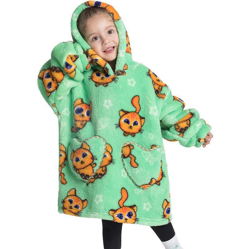 Childrens Coral Velvet Pajamas