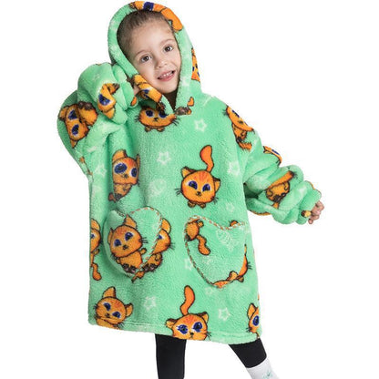 Childrens Coral Velvet Pajamas