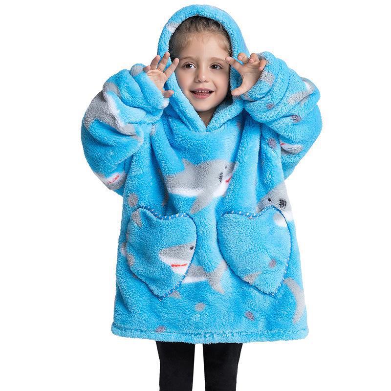 Childrens Coral Velvet Pajamas