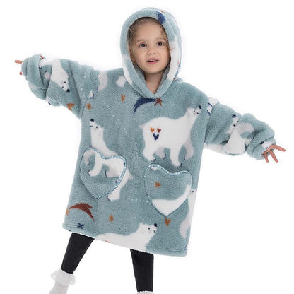 Childrens Coral Velvet Pajamas