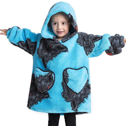 Childrens Coral Velvet Pajamas