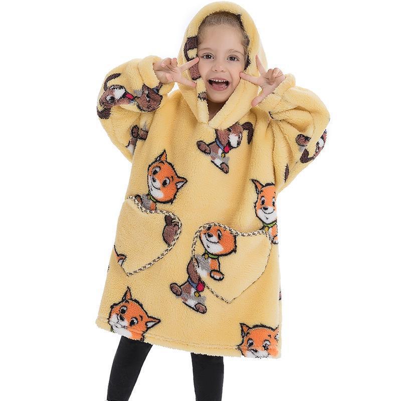 Childrens Coral Velvet Pajamas
