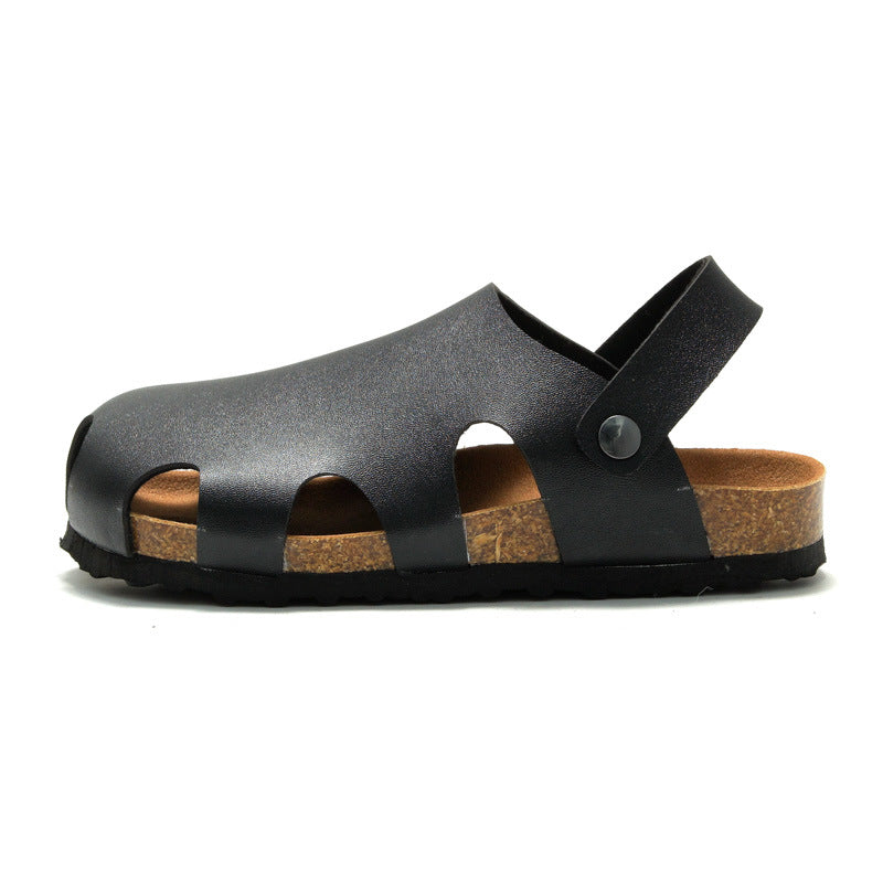 Childrens Cork Sandals Non-Slip Beach Slippers