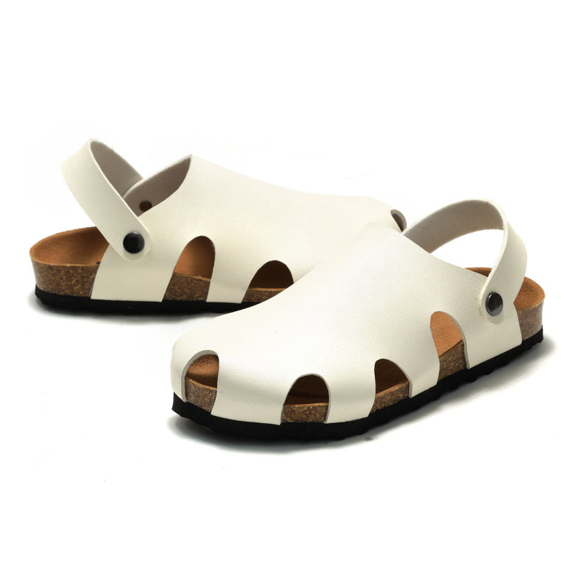Childrens Cork Sandals Non-Slip Beach Slippers