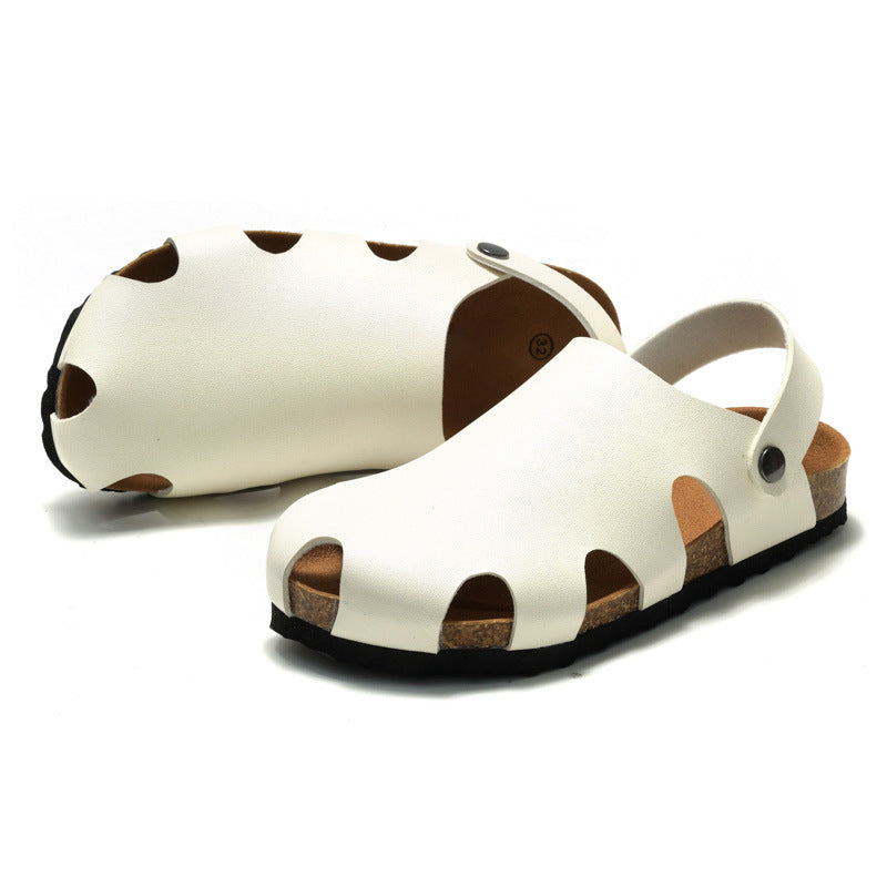 Childrens Cork Sandals Non-Slip Beach Slippers