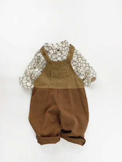Childrens Cotton Suspenders Overalls