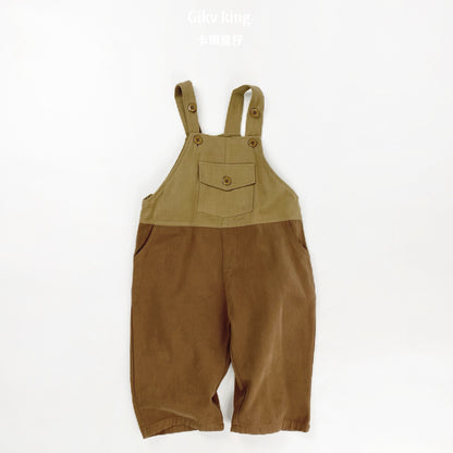 Childrens Cotton Suspenders Overalls