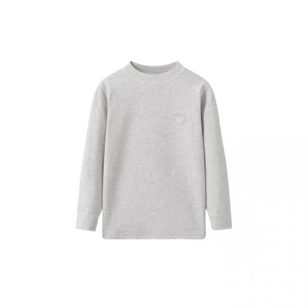 Childrens Cotton Thermal Shirt Half High Neck