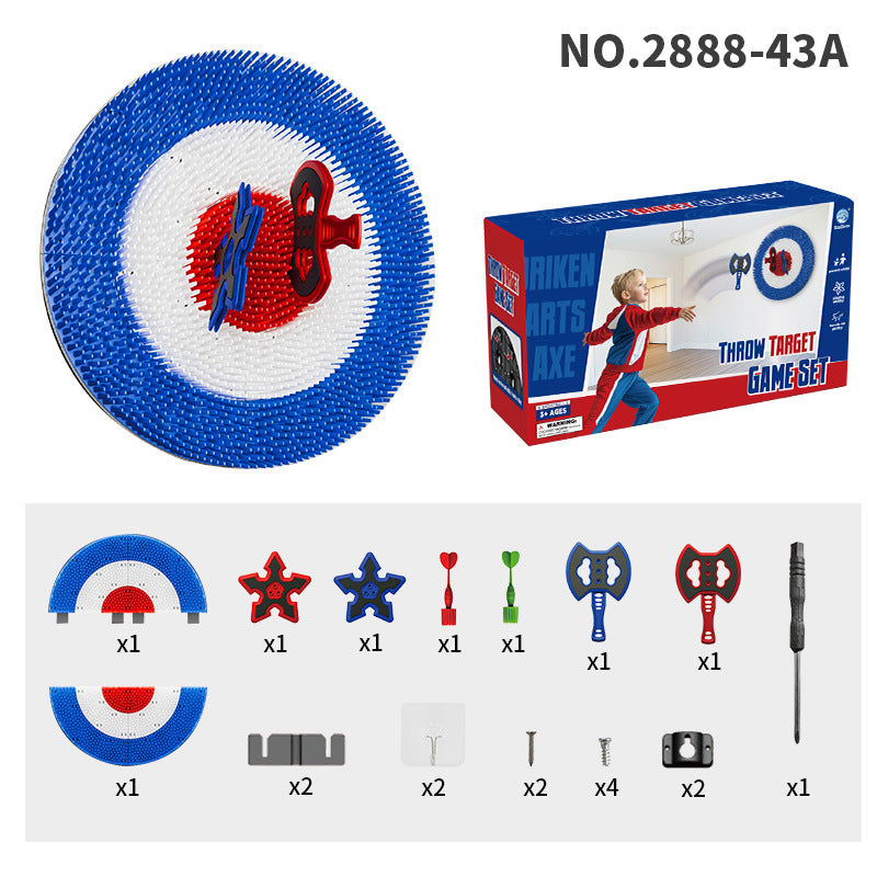 Childrens Dart and Axe Throwing Target Game Set