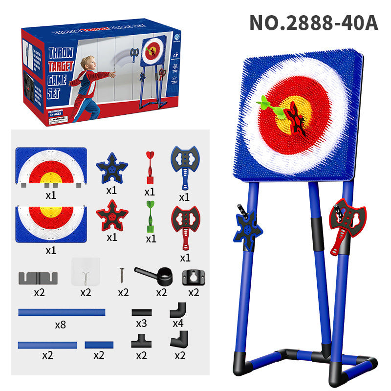 Childrens Dart and Axe Throwing Target Game Set