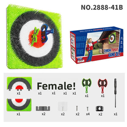 Childrens Dart and Axe Throwing Target Game Set