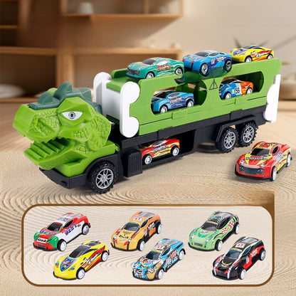 Childrens Dinosaur Engineering Vehicle Track Toy