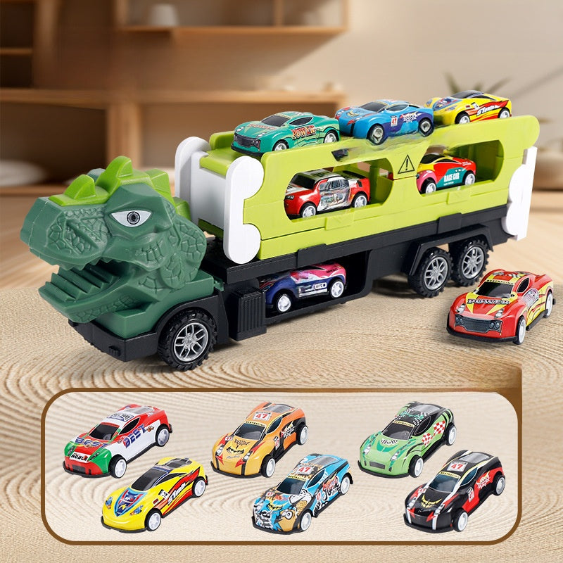 Childrens Dinosaur Engineering Vehicle Track Toy