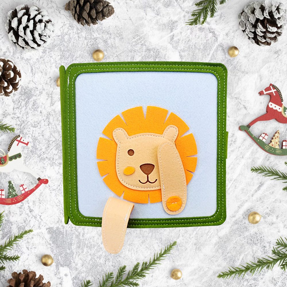 Childrens educational felt activity book