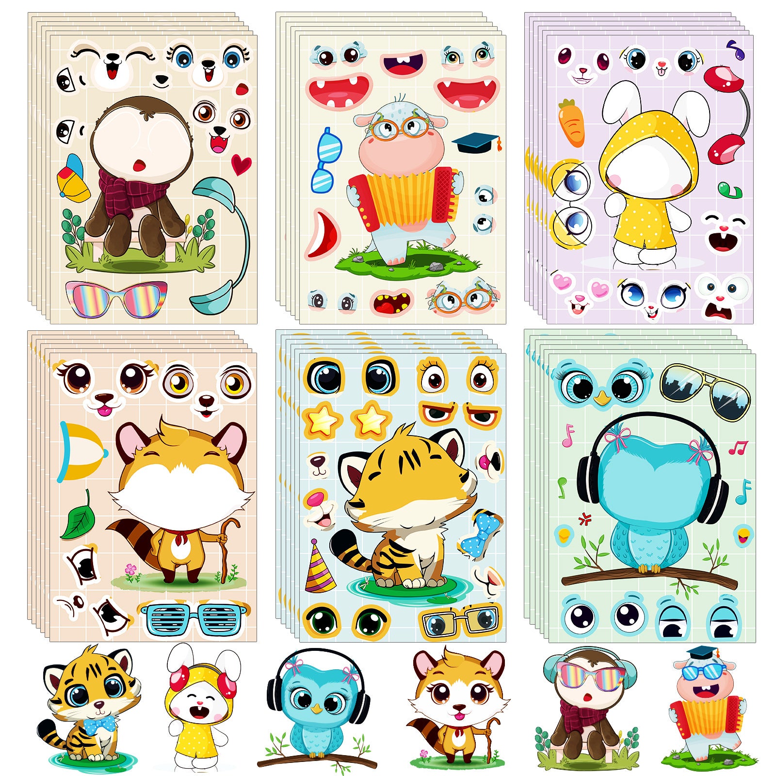 Childrens Educational Puzzle Stickers