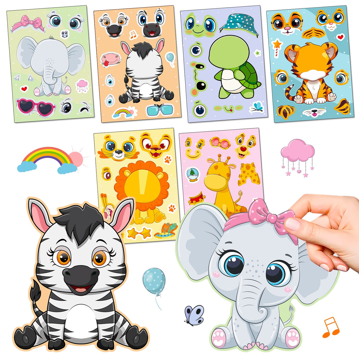 Childrens Educational Puzzle Stickers