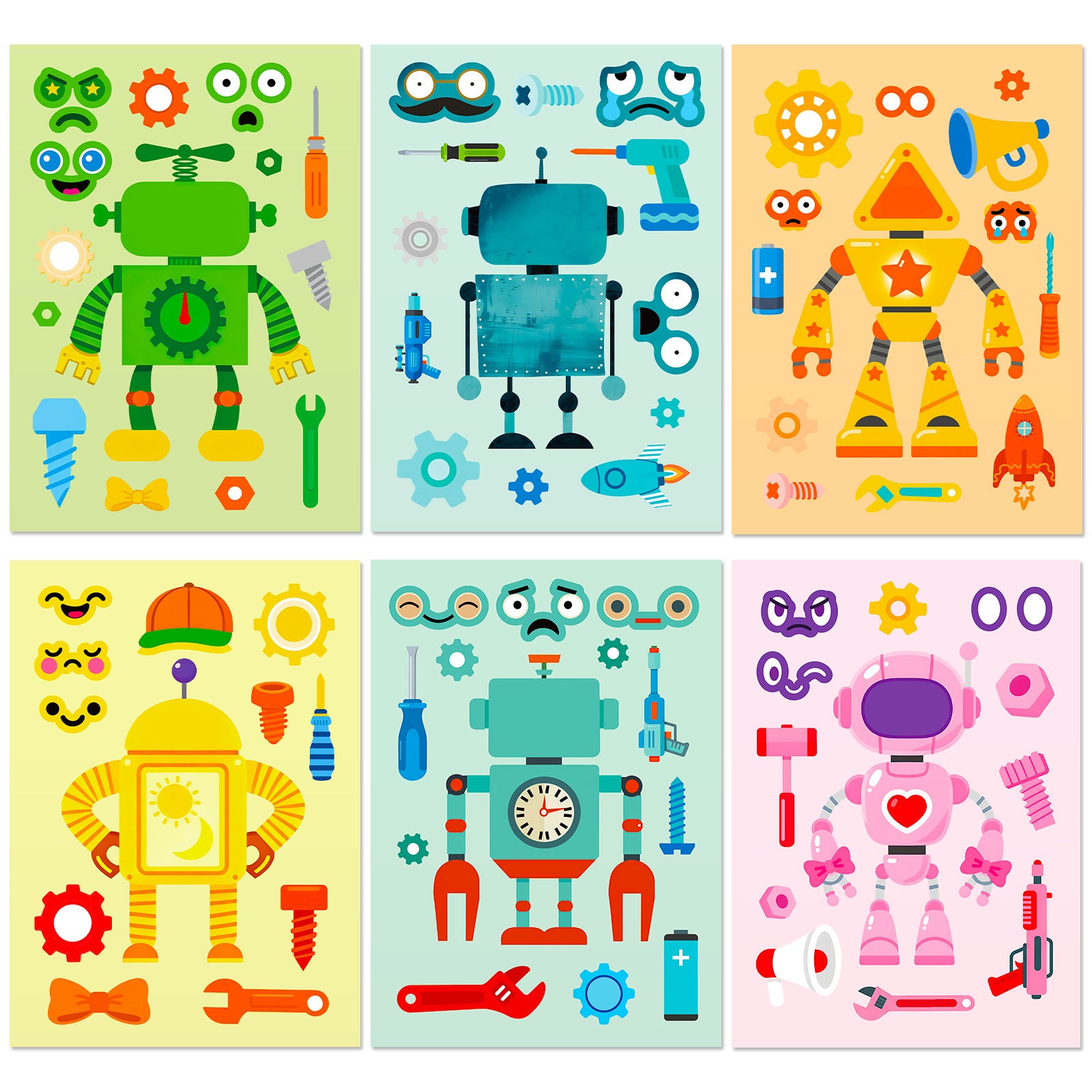 Childrens Educational Puzzle Stickers